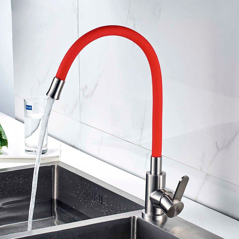 Смеситель д/кухни нерж/сталь REFLECTOR ZERIX TOR-011 (КРАСНЫЙ) 10 шт/ящ - миниатюра №2