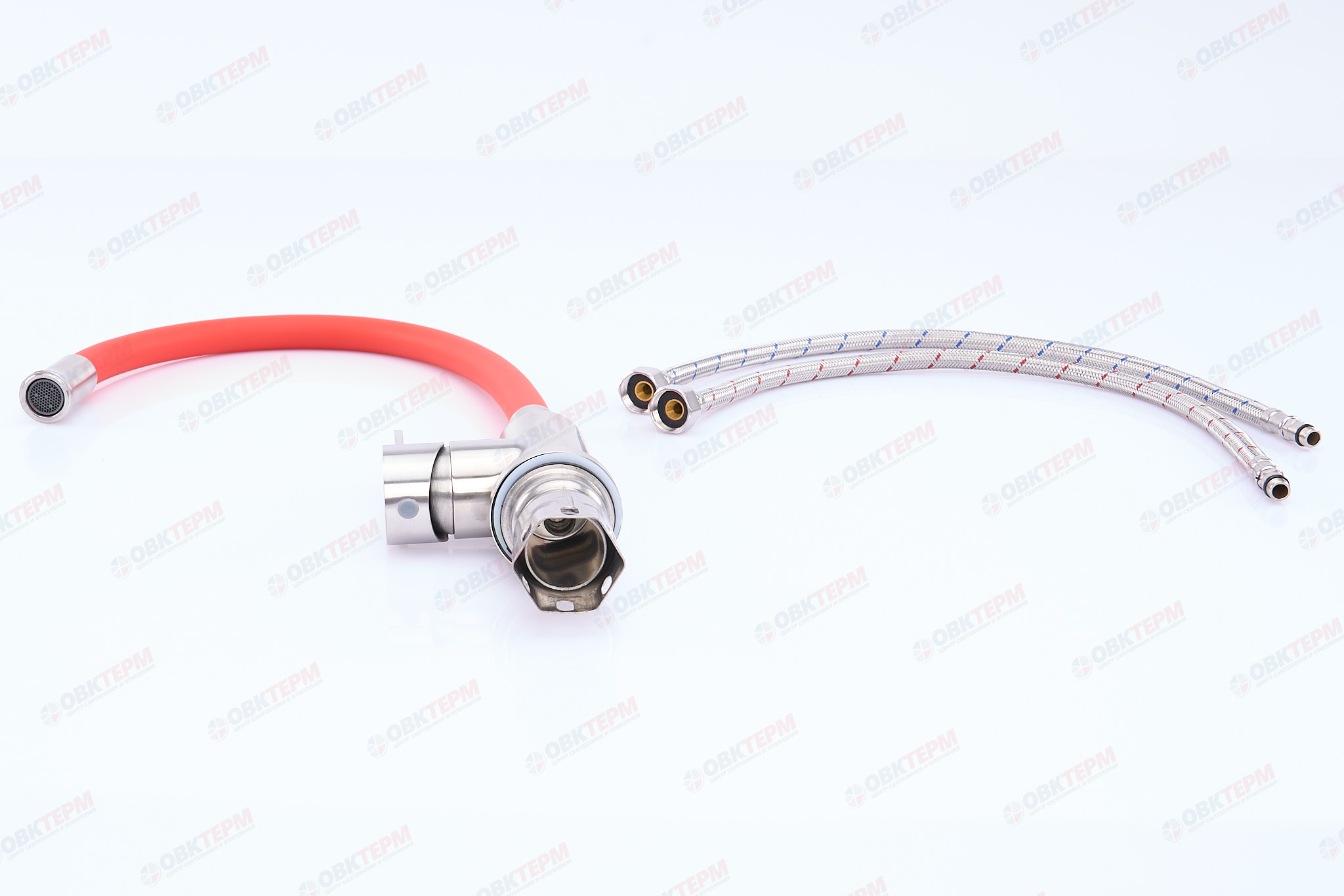 Смеситель д/кухни нерж/сталь REFLECTOR ZERIX TOR-011 (КРАСНЫЙ) 10 шт/ящ - миниатюра №5