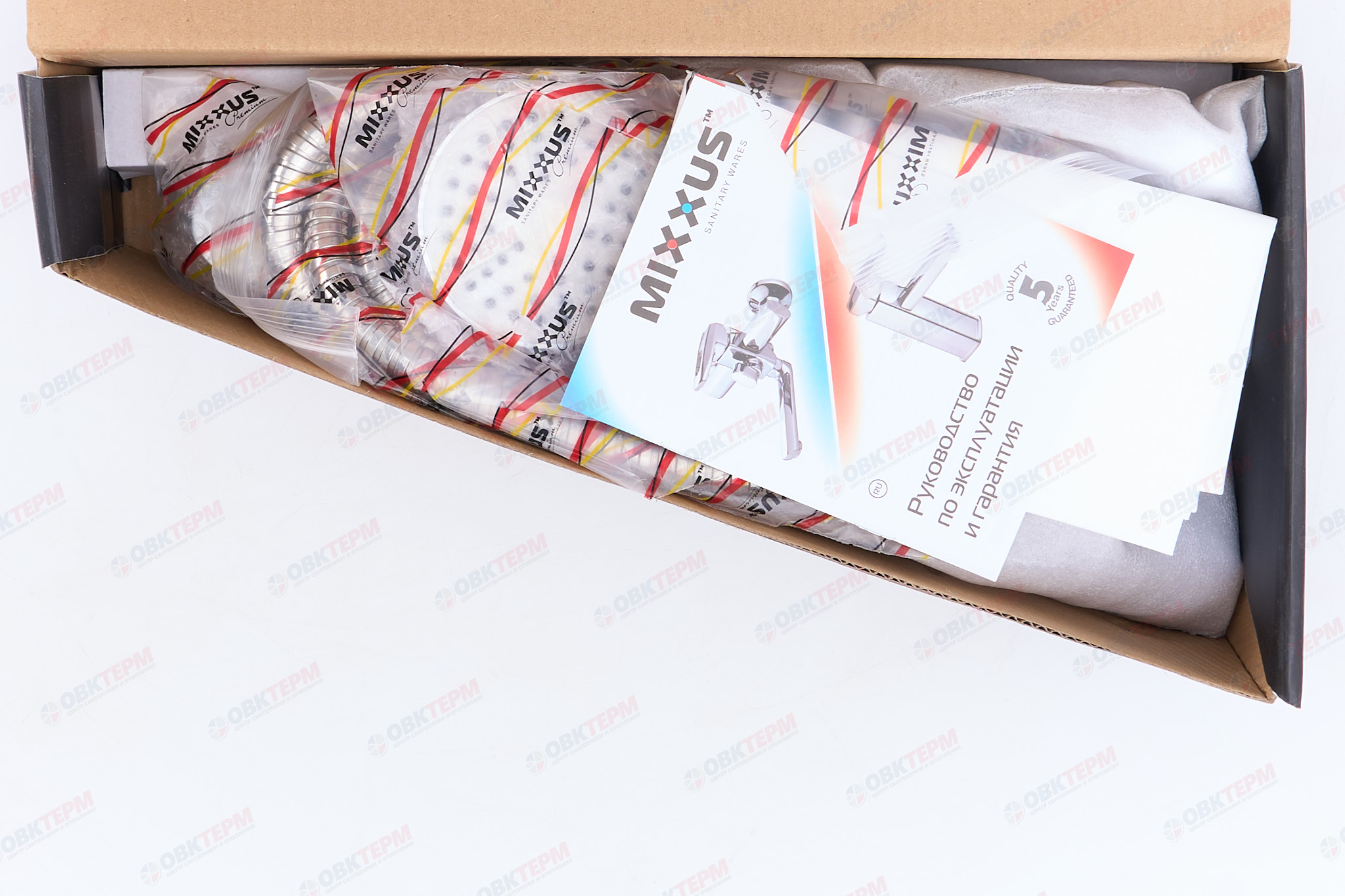 Смеситель д/ванны MIXXUS PREMIUM TIGER 006 Ø40 EURO БЕЛЫЙ  (10 шт/ящ) - миниатюра №6