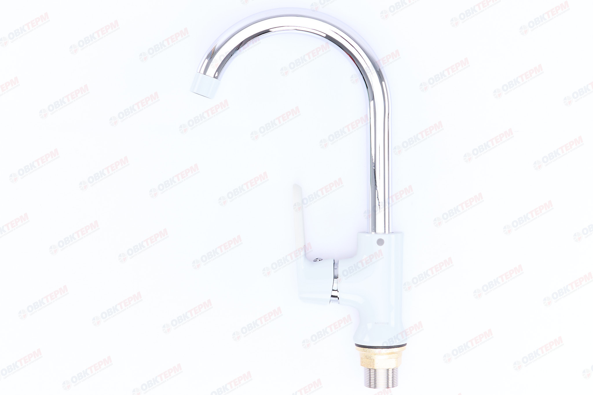 Смеситель д/кухни MIXXUS PREMIUM TIGER 014 Ø40 на ГАЙКЕ WHITE (10 шт/ящ) - миниатюра №2