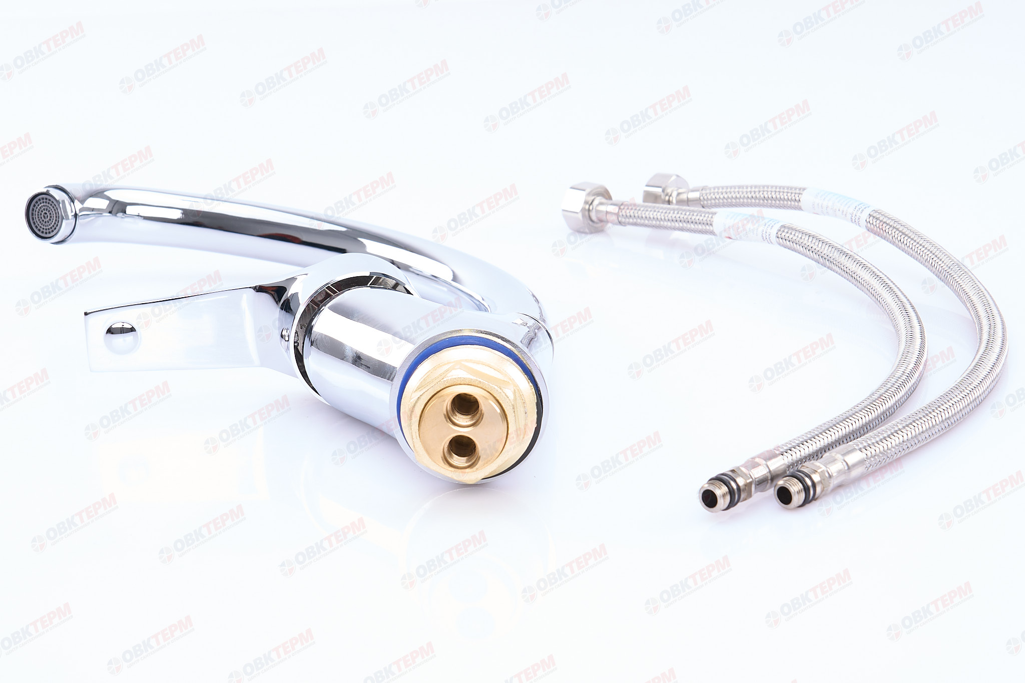 Смеситель д/кухни MIXXUS PREMIUM ZEON 777 Ø40 на ГАЙКЕ  (10 шт/ящ) - миниатюра №4