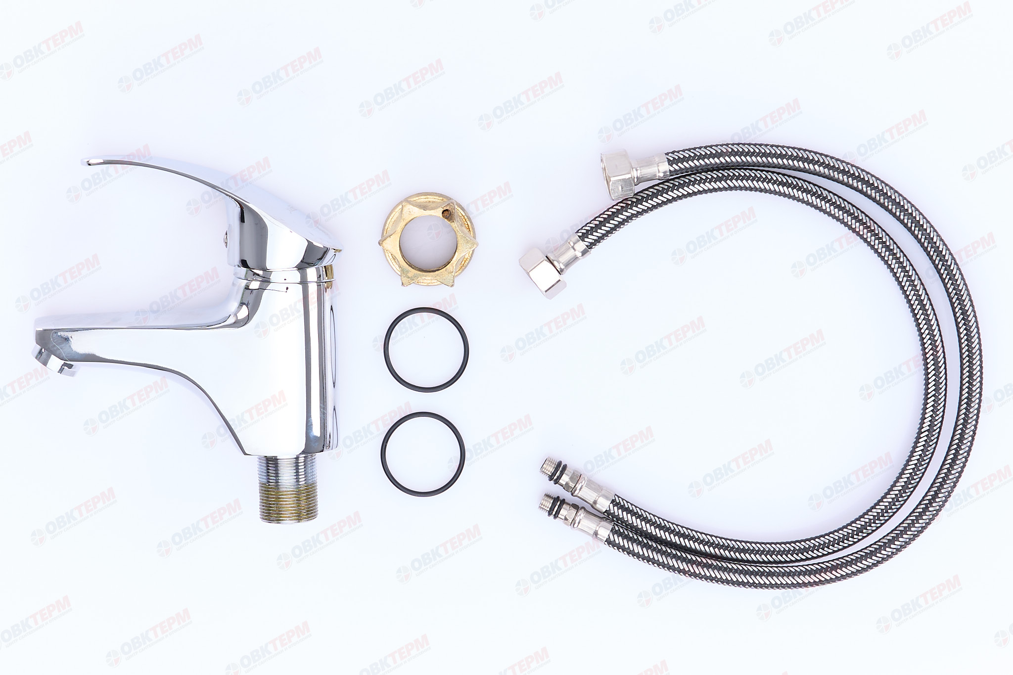 Смеситель д/умывальника ZERIX BIT-A 135 Ø40 ГАЙКА (10 шт/ящ) - Изображение №5