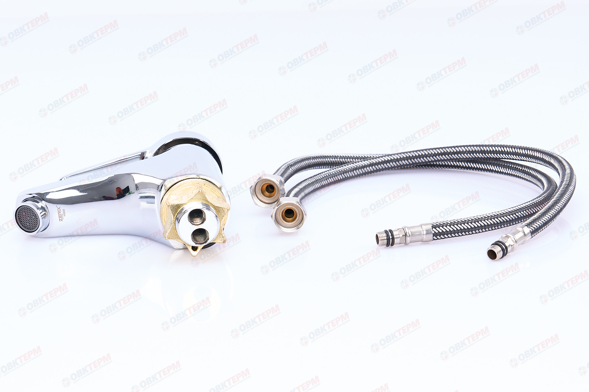 Смеситель д/умывальника ZERIX BIT-A 181 Ø40 ГАЙКА (10 шт/ящ) - Изображение №5