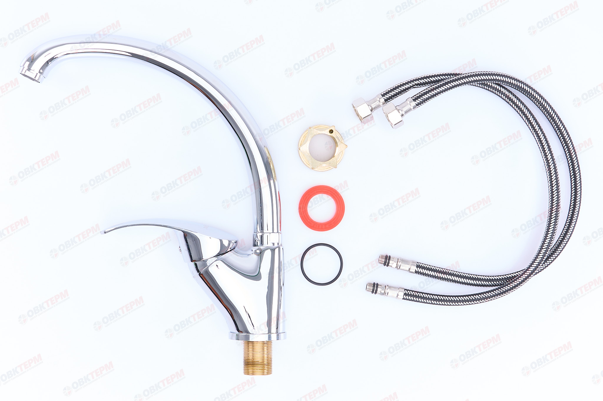 Смеситель д/кухни ZERIX DYU 135 Ø40 на ГАЙКЕ (10 шт/ящ) - миниатюра №3