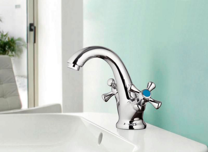 Смеситель д/умывальника буксовый ZERIX JAP 827  (10 шт/ящ) - Изображение №3