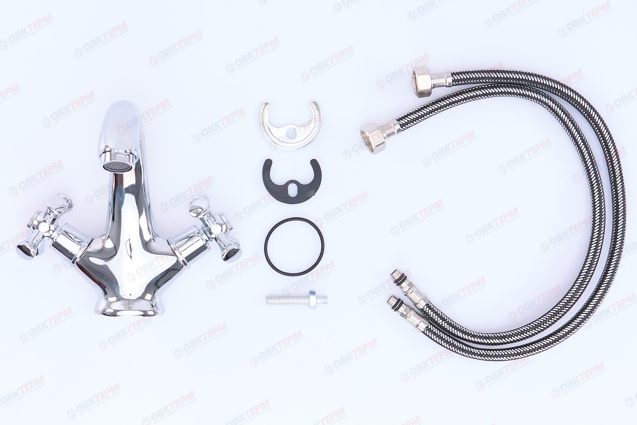 Смеситель д/умывальника буксовый ZERIX JAP 827  (10 шт/ящ) - Изображение №5