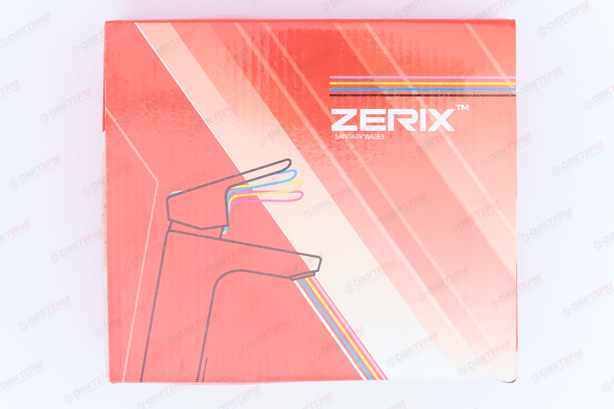 Смеситель д/умывальника ZERIX ZUM-001 (LR1042С)  Ø35 (цвет бронза)  (10 шт/ящ) - миниатюра №7