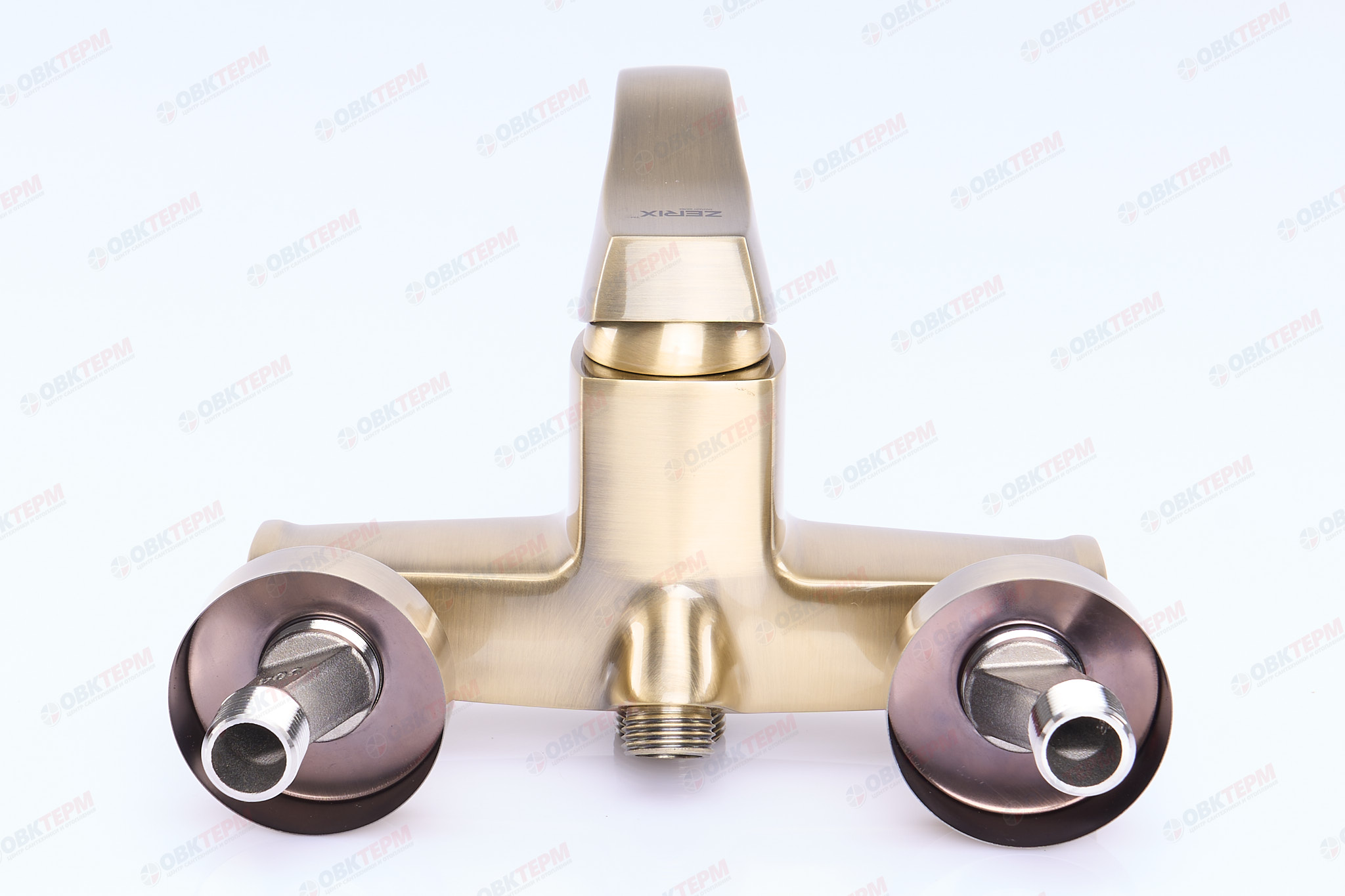 Смеситель д/ванны ZERIX ZUM-006 EURO Ø35 (цвет бронза) (10 шт/ящ) - Изображение №5