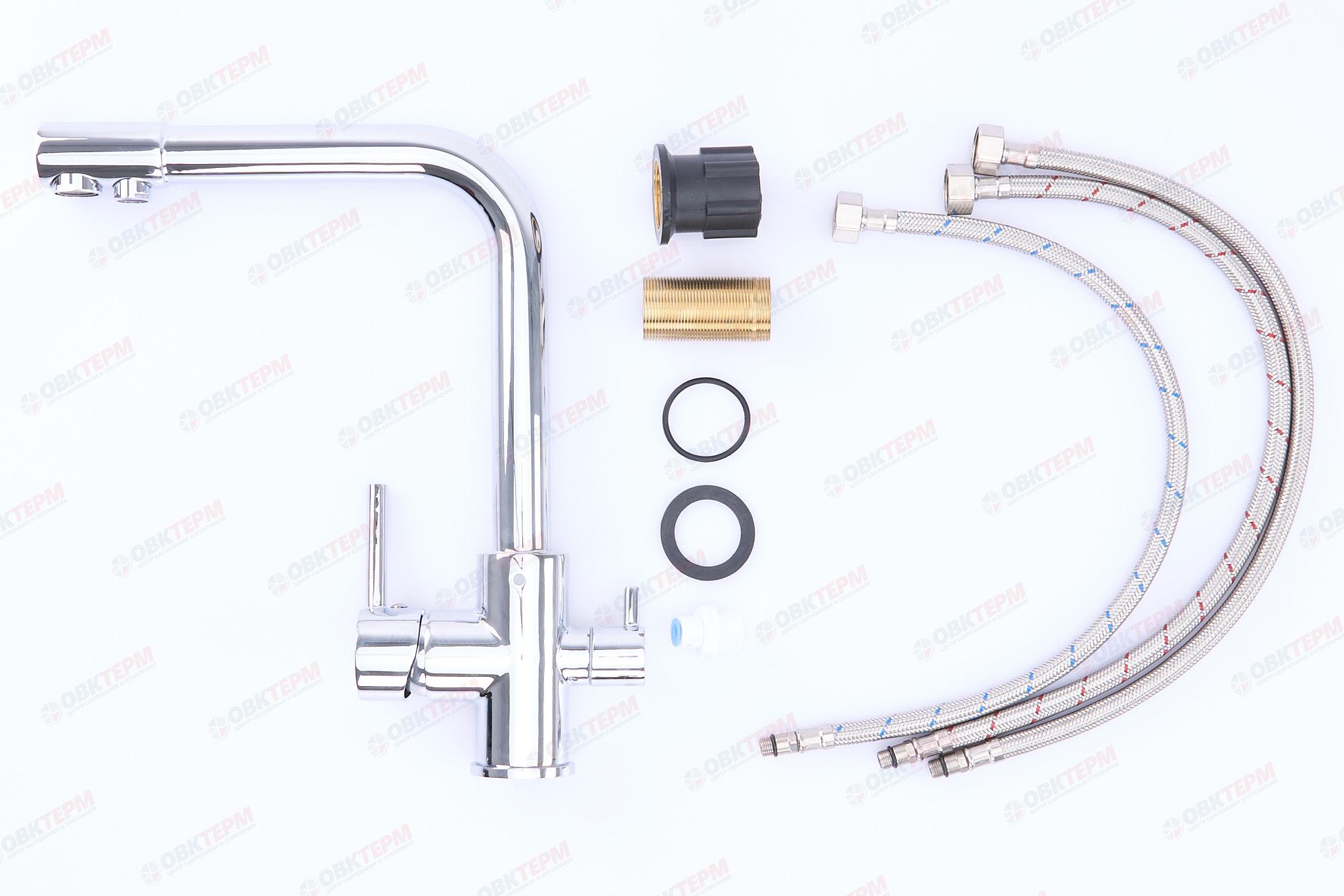 Смеситель д/кухни под ФИЛЬТР ZERIX KAN-021 (LR4055-3) Ø35 (10 шт/ящ) - миниатюра №6