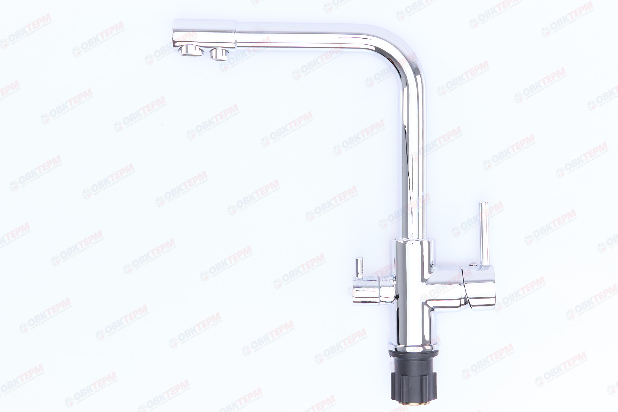 Смеситель д/кухни под ФИЛЬТР ZERIX KAN-021 (LR4055B-3) Ø35 (черный матовый) (10 шт/ящ) - миниатюра №3