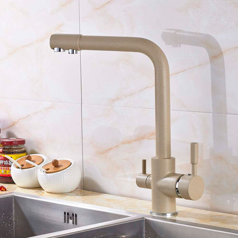 Смеситель д/кухни под ФИЛЬТР ZERIX KAN-021 BEIGE (LR4055K-3) Ø35  (10 шт/ящ) - Изображение №3