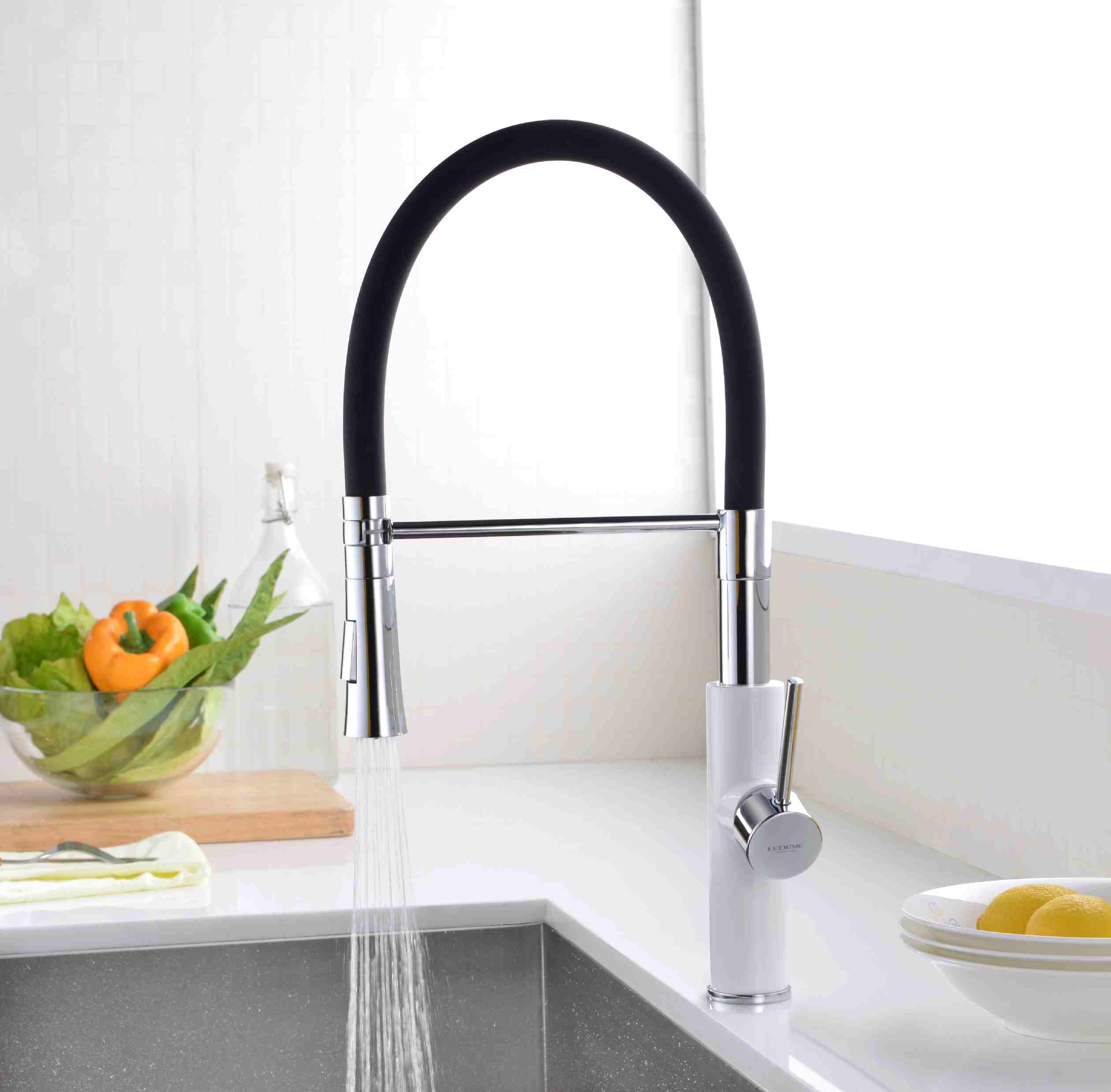 Смеситель д/кухни REFLECTOR ZERIX ELITE-011 W+B (LR4097W-2) Ø35  (10 шт/ящ) - миниатюра №2