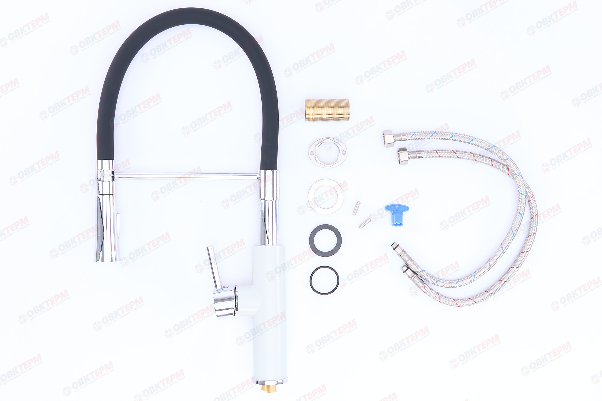 Смеситель д/кухни REFLECTOR ZERIX ELITE-011 W+B (LR4097W-2) Ø35  (10 шт/ящ) - миниатюра №4