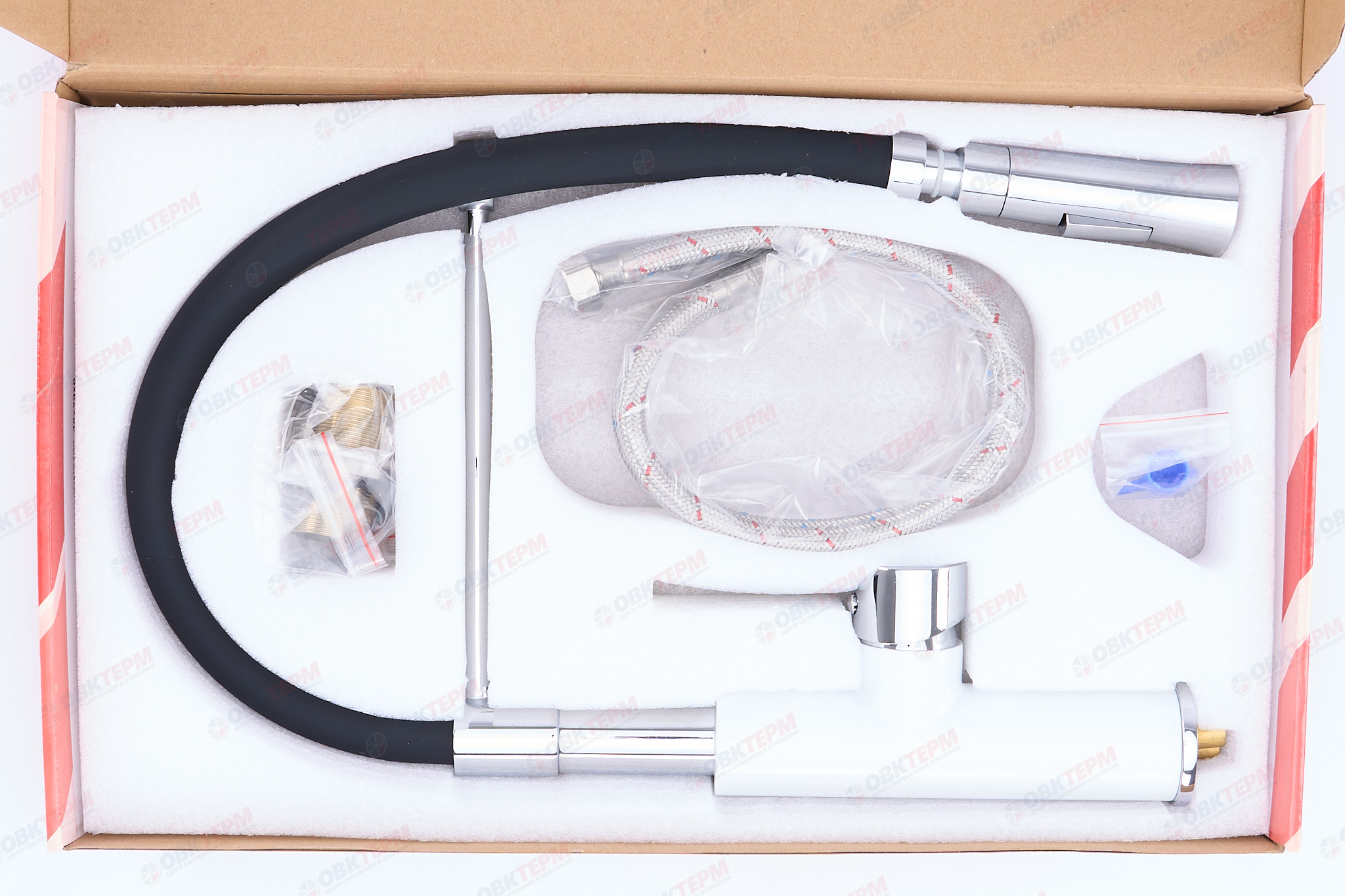 Смеситель д/кухни REFLECTOR ZERIX ELITE-011 W+B (LR4097W-2) Ø35  (10 шт/ящ) - миниатюра №6