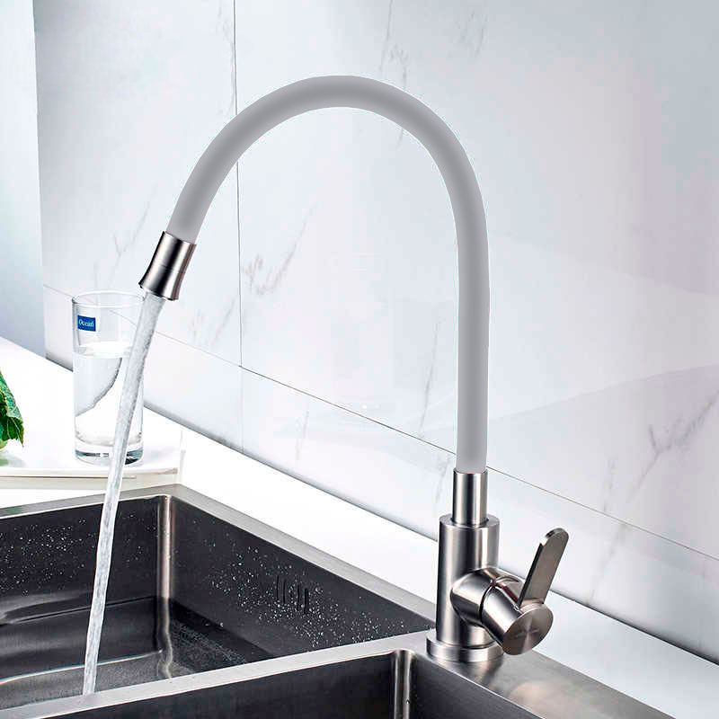 Смеситель д/кухни нерж/сталь REFLECTOR ZERIX TOR-011 (СЕРЫЙ) TOR-011   10 шт/ящ - миниатюра №2