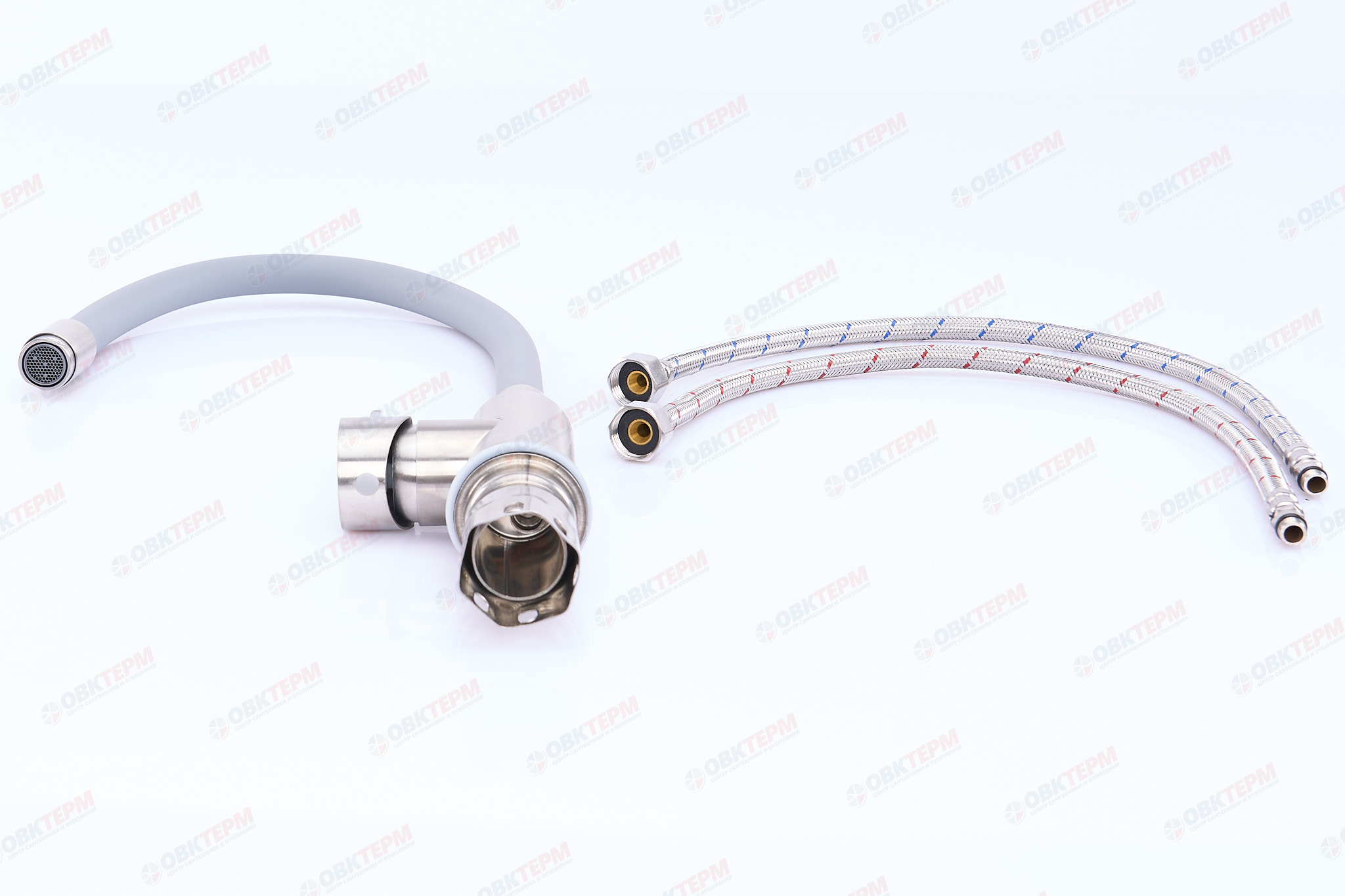 Смеситель д/кухни нерж/сталь REFLECTOR ZERIX TOR-011 (СЕРЫЙ) TOR-011   10 шт/ящ - миниатюра №5