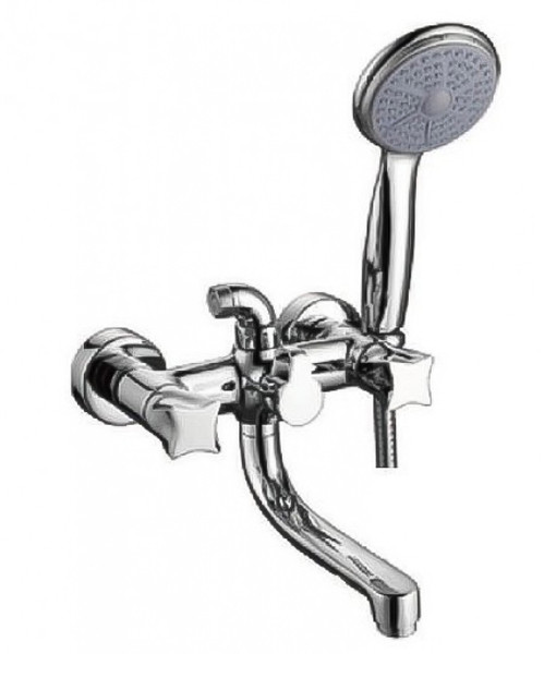 Смеситель д/ванны корот. ZERIX ETF-009 EURO (LR83187)  буксовый (10 шт/ящ) - изображение №1