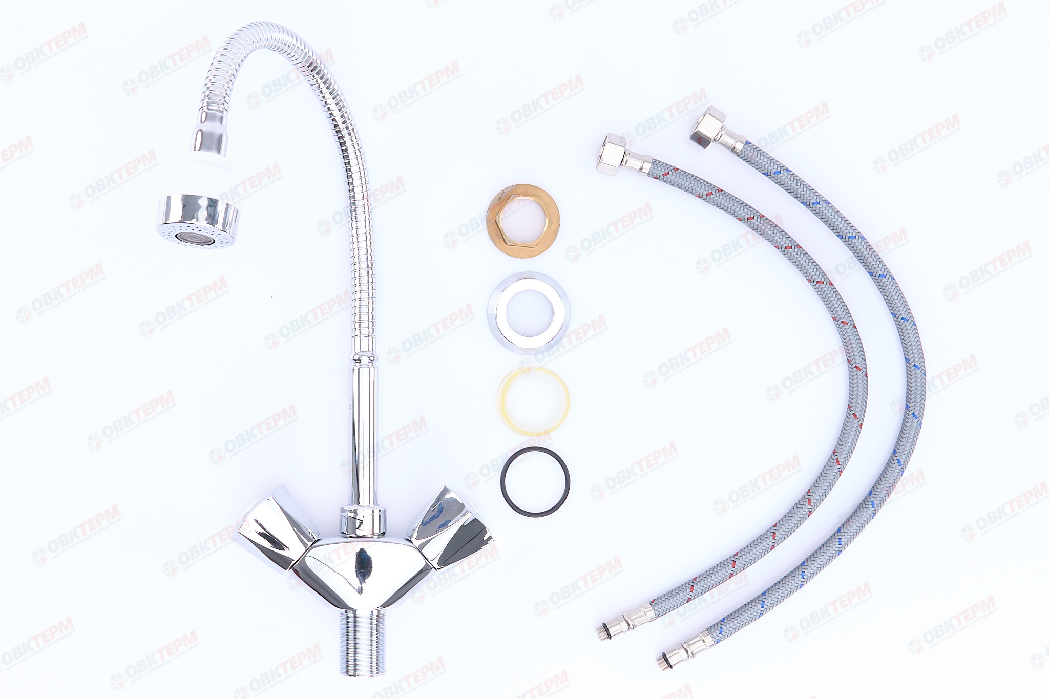 Смеситель д/кухни буксовый ZERIX FAR-011 REFLECTOR (LR84309) ГАЙКА (20 шт/ящ) - Изображение №3