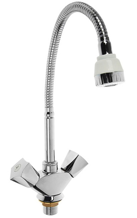 Смеситель д/кухни буксовый ZERIX FAR-011 REFLECTOR (LR84309) ГАЙКА (20 шт/ящ) - Изображение №1