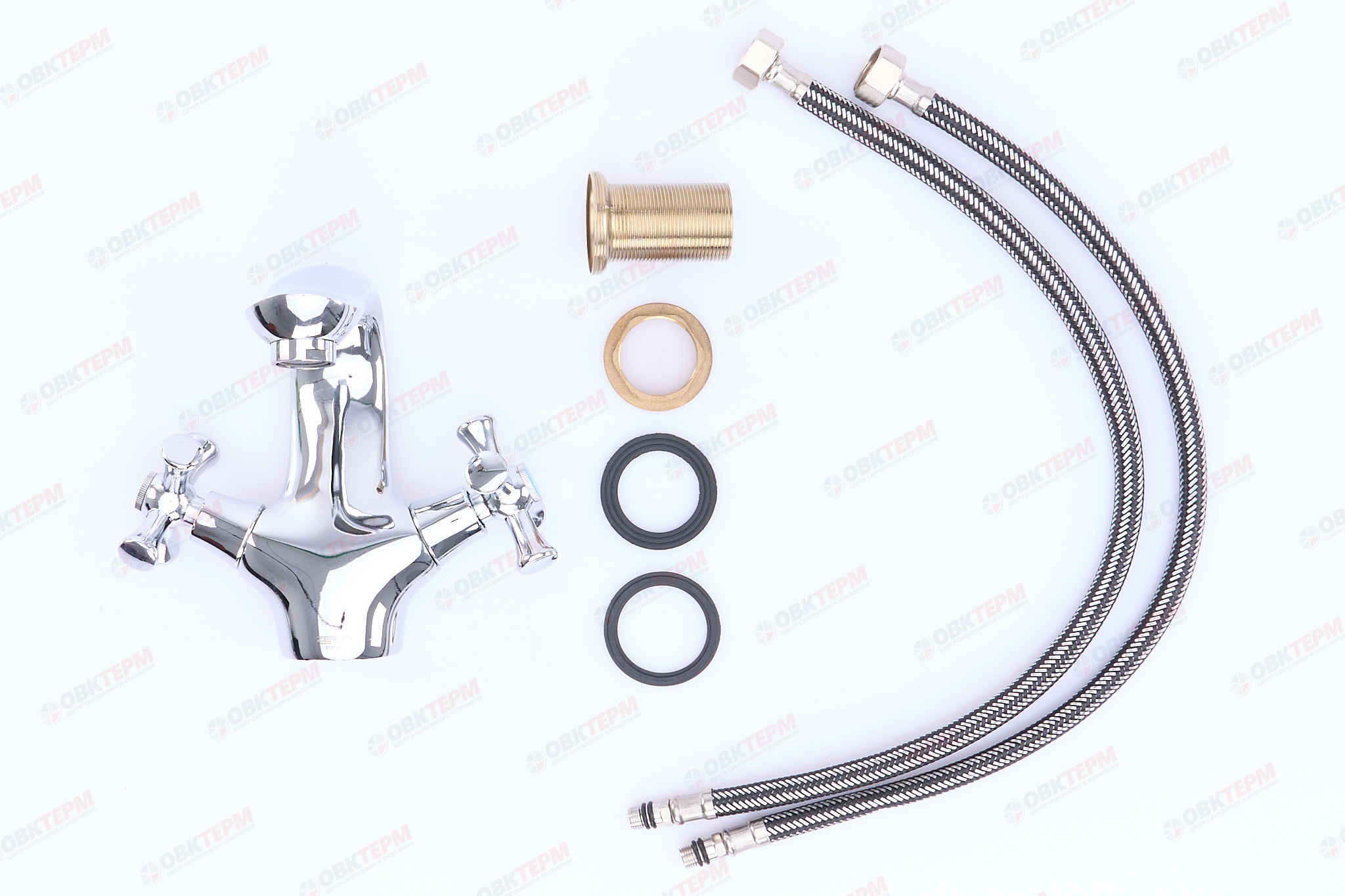 Смеситель д/умывальника буксовый ZERIX MED-A 827 ГАЙКА (10 шт/ящ) - Изображение №4