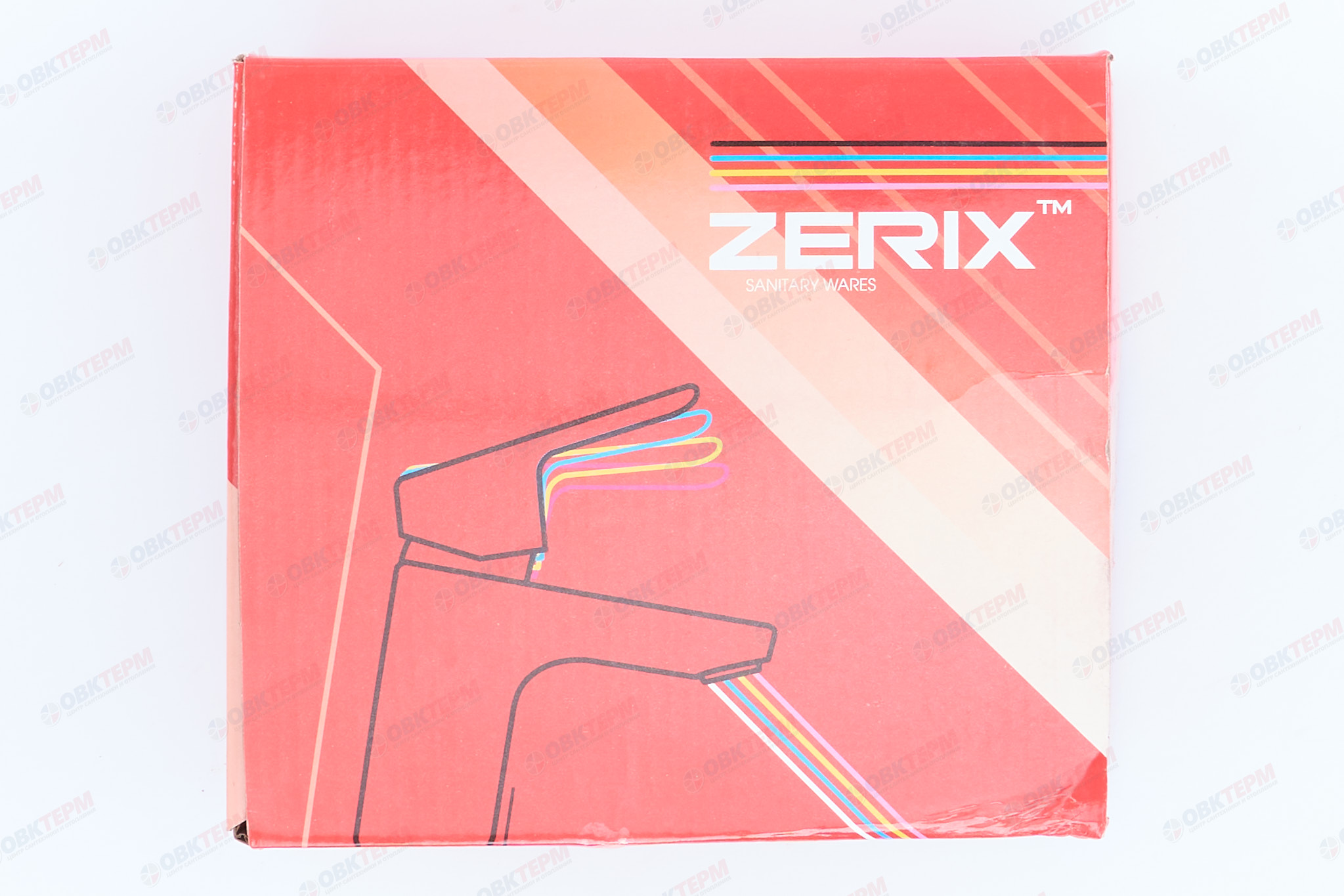 Смеситель д/умывальника буксовый ZERIX MED-A 827 ГАЙКА (10 шт/ящ) - миниатюра №7