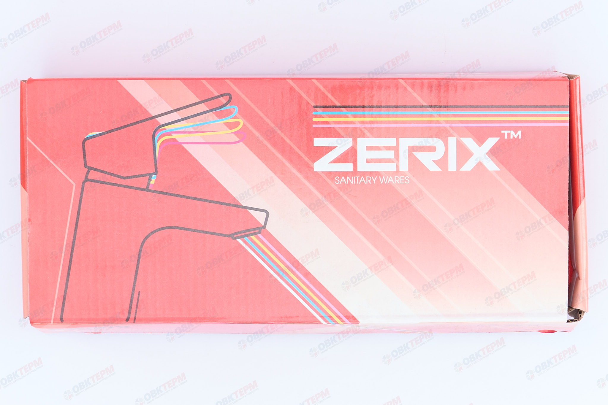 Смеситель д/умывальника локтевой ZERIX PED-A 127 (Ø40, длинный гусак 20 см, на гайке) (10 шт/ящ) - миниатюра №8