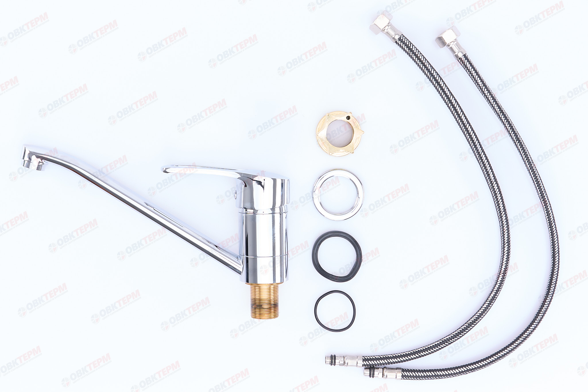 Смеситель д/кухни ZERIX PED-A 181 Ø40 на ГАЙКЕ  (10 шт/ящ) - Изображение №4