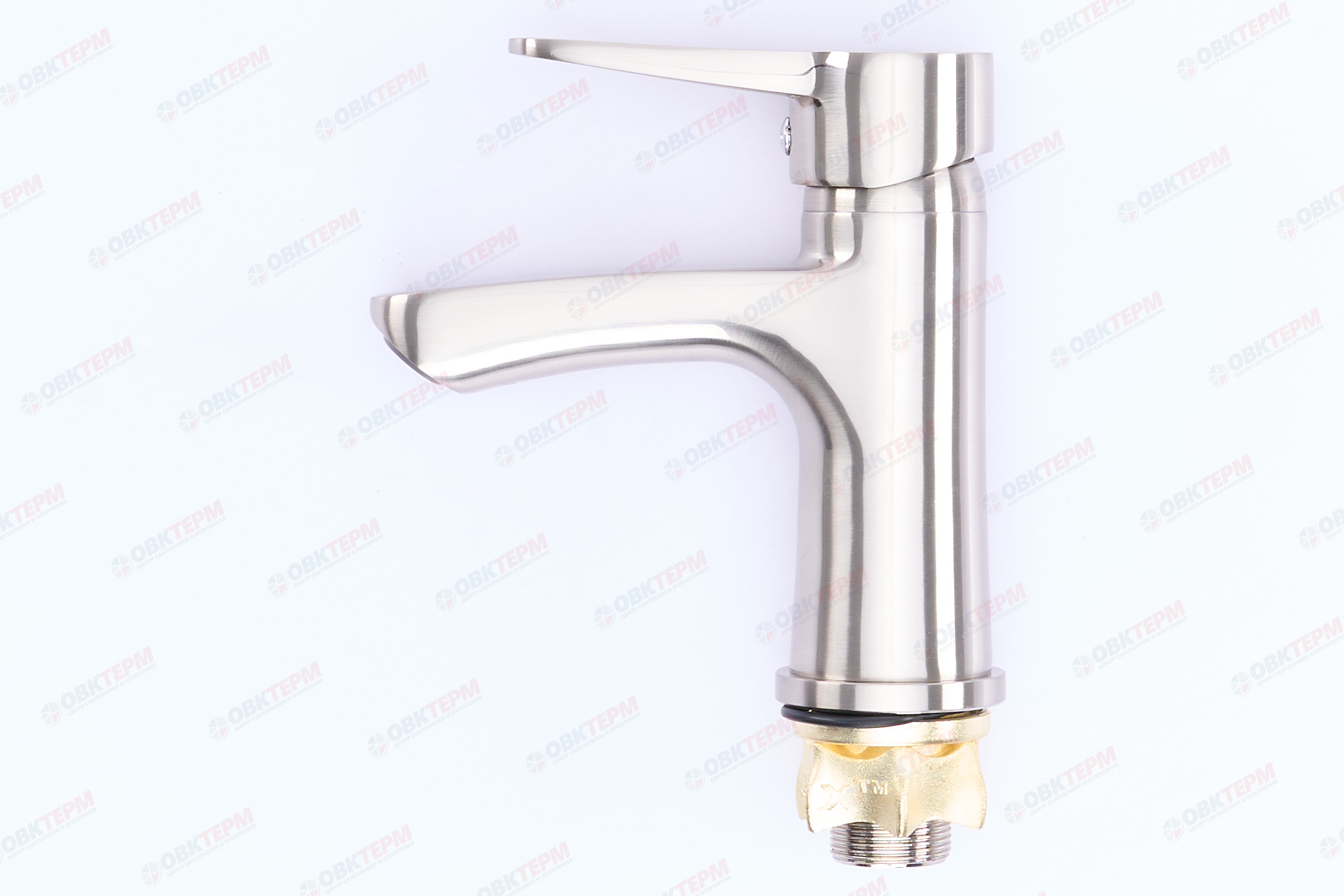 Смеситель д/умывальника нерж/сталь ZERIX - PUD1 045   (катридж 40мм, на ГАЙКЕ) 10 шт/ящ - Изображение №3