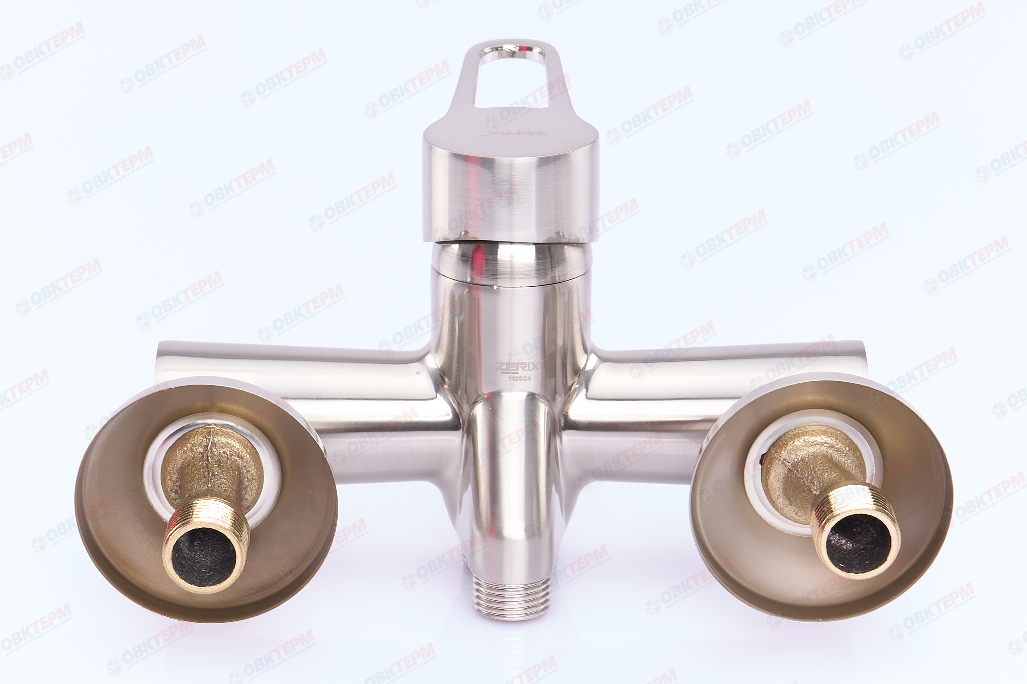 Смеситель д/ванны нерж/сталь ZERIX PUD7 045 (EURO)   (катридж 40мм) 10 шт/ящ - миниатюра №3