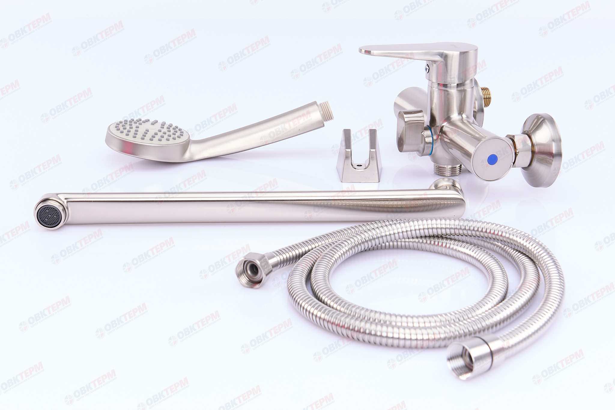 Смеситель д/ванны нерж/сталь ZERIX PUD7 146 (EURO)   (катридж 40мм) 10 шт/ящ - миниатюра №2