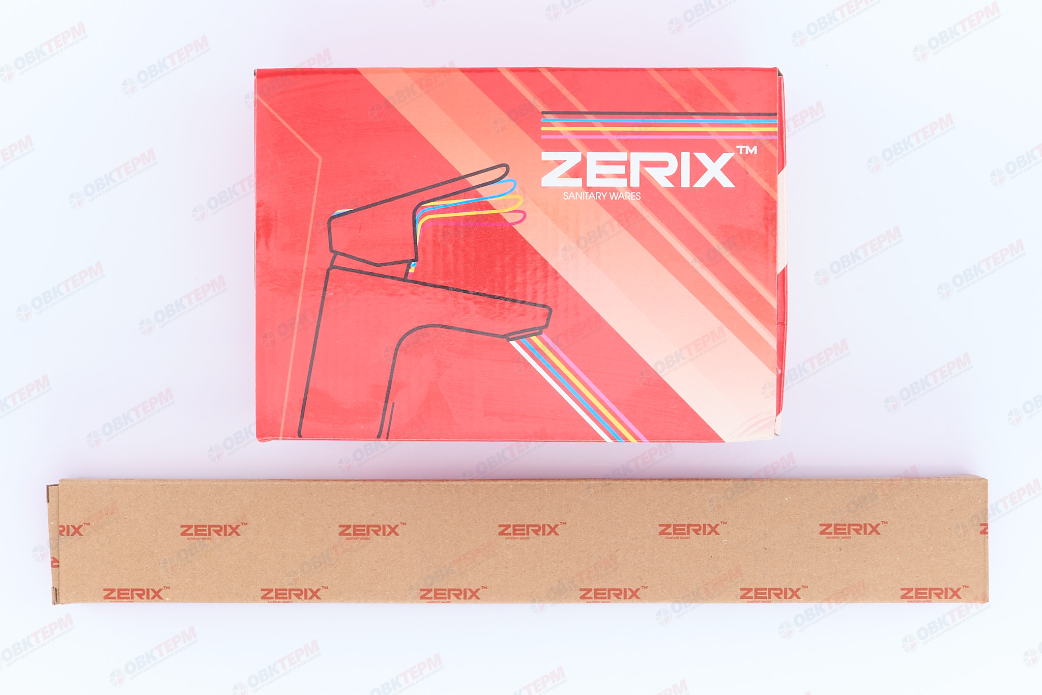 Смеситель д/ванны нерж/сталь ZERIX PUD7 146 (EURO)   (катридж 40мм) 10 шт/ящ - миниатюра №5