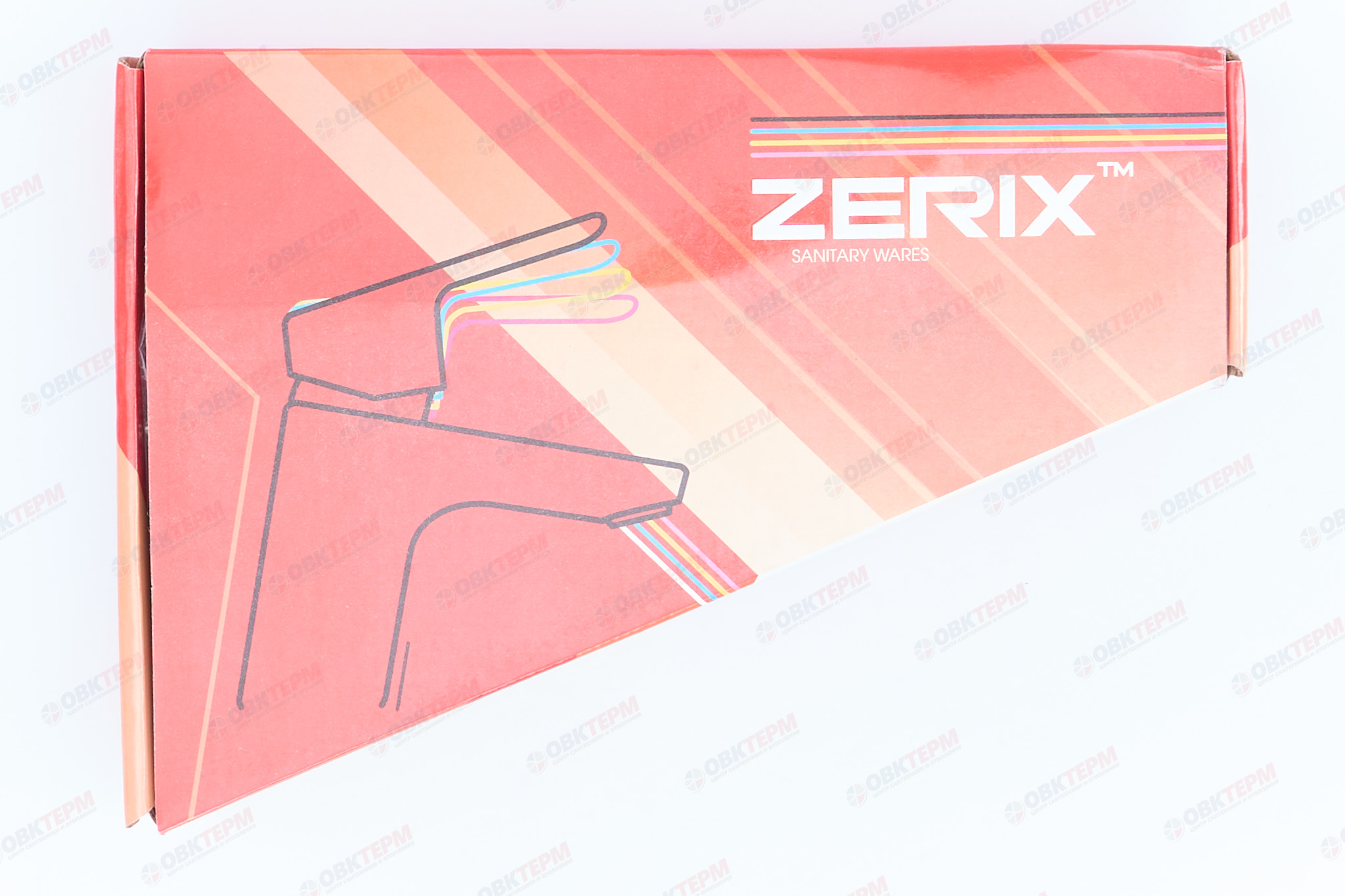 Смеситель д/кухни нерж/сталь ZERIX SOP1 045  (катридж 40мм, на ГАЙКЕ)  10 шт/ящ - миниатюра №5