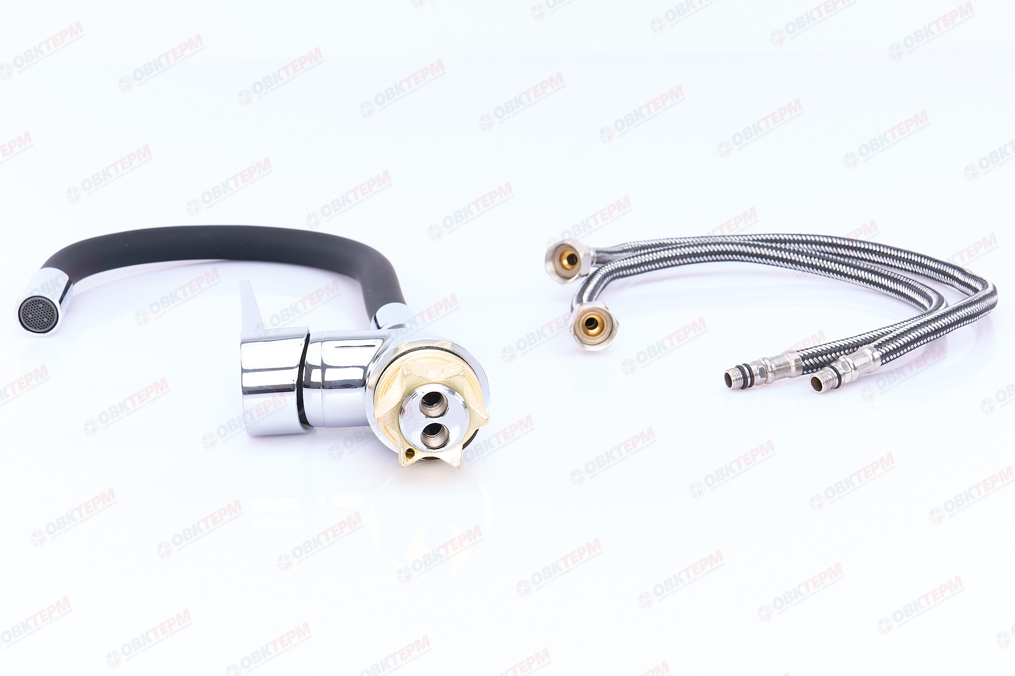 Смеситель д/кухни REFLECTOR ZERIX SOP7 045 Ø40 BLACK ГАЙКА  (10 шт/ящ) - миниатюра №4