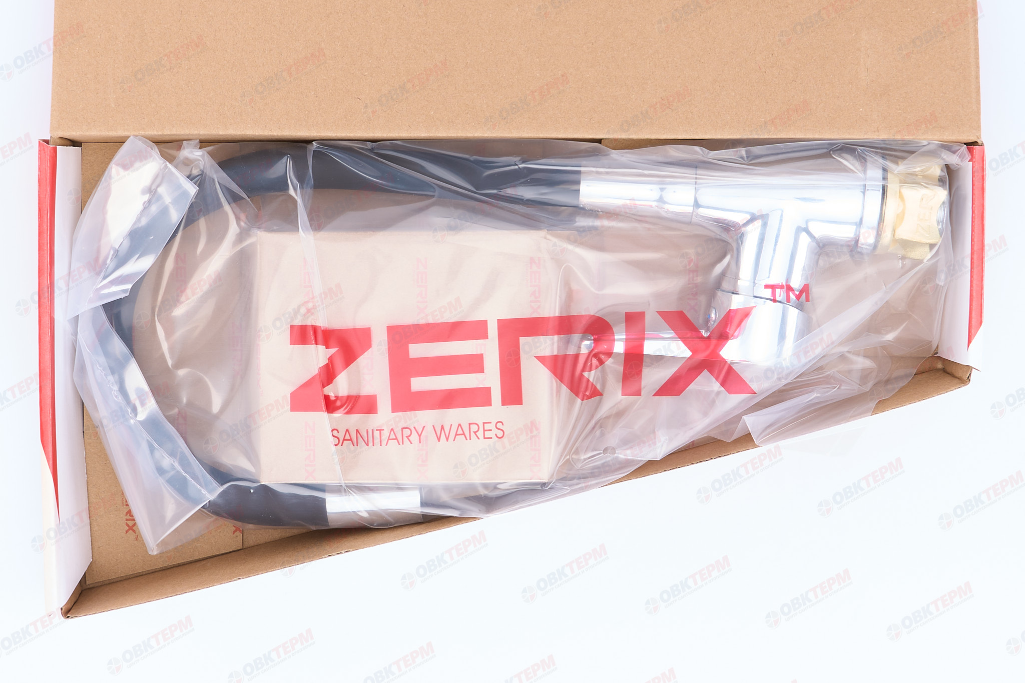 Смеситель д/кухни REFLECTOR ZERIX SOP7 045 Ø40 BLACK ГАЙКА  (10 шт/ящ) - миниатюра №5