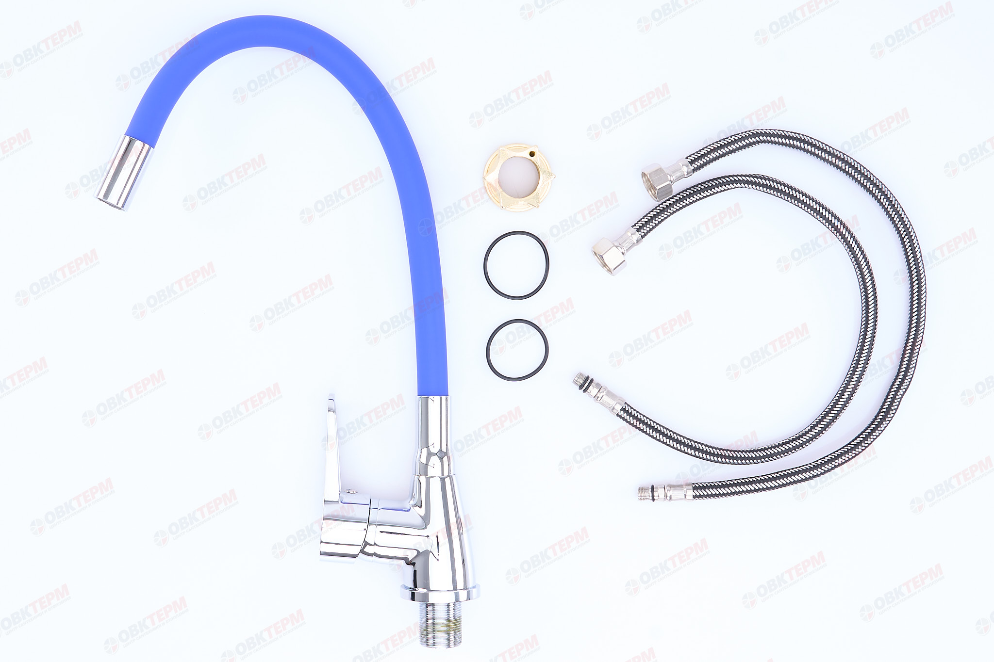 Смеситель д/кухни REFLECTOR ZERIX SOP7 045 Ø40 BLUE ГАЙКА (10 шт/ящ) - миниатюра №3