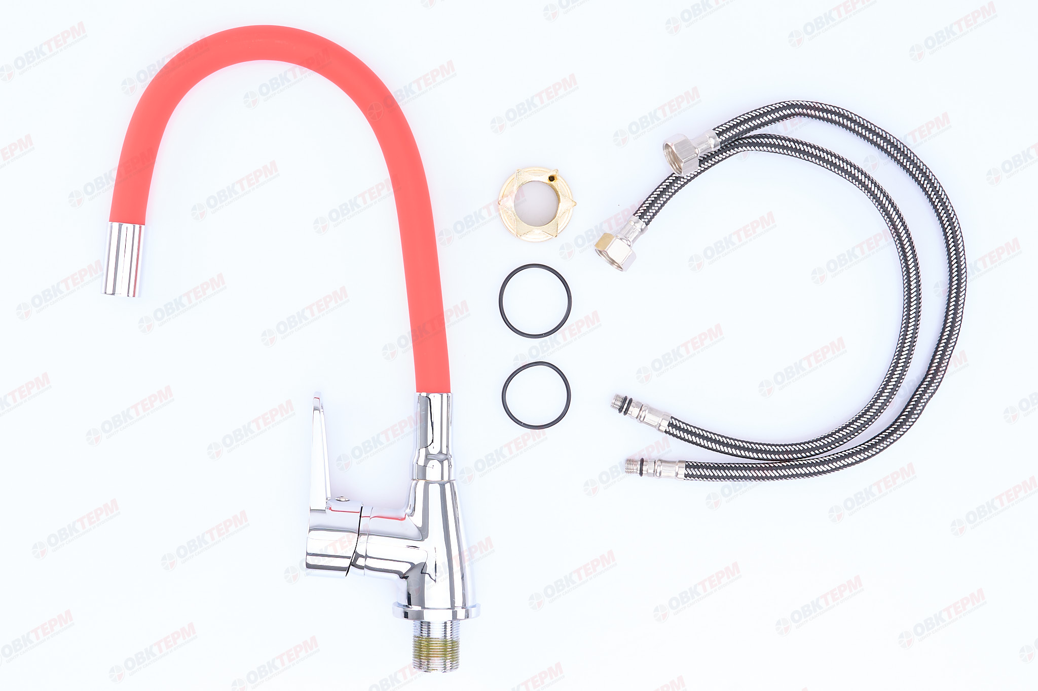 Смеситель д/кухни REFLECTOR ZERIX SOP7 045 Ø40 RED ГАЙКА (10 шт/ящ) - миниатюра №3