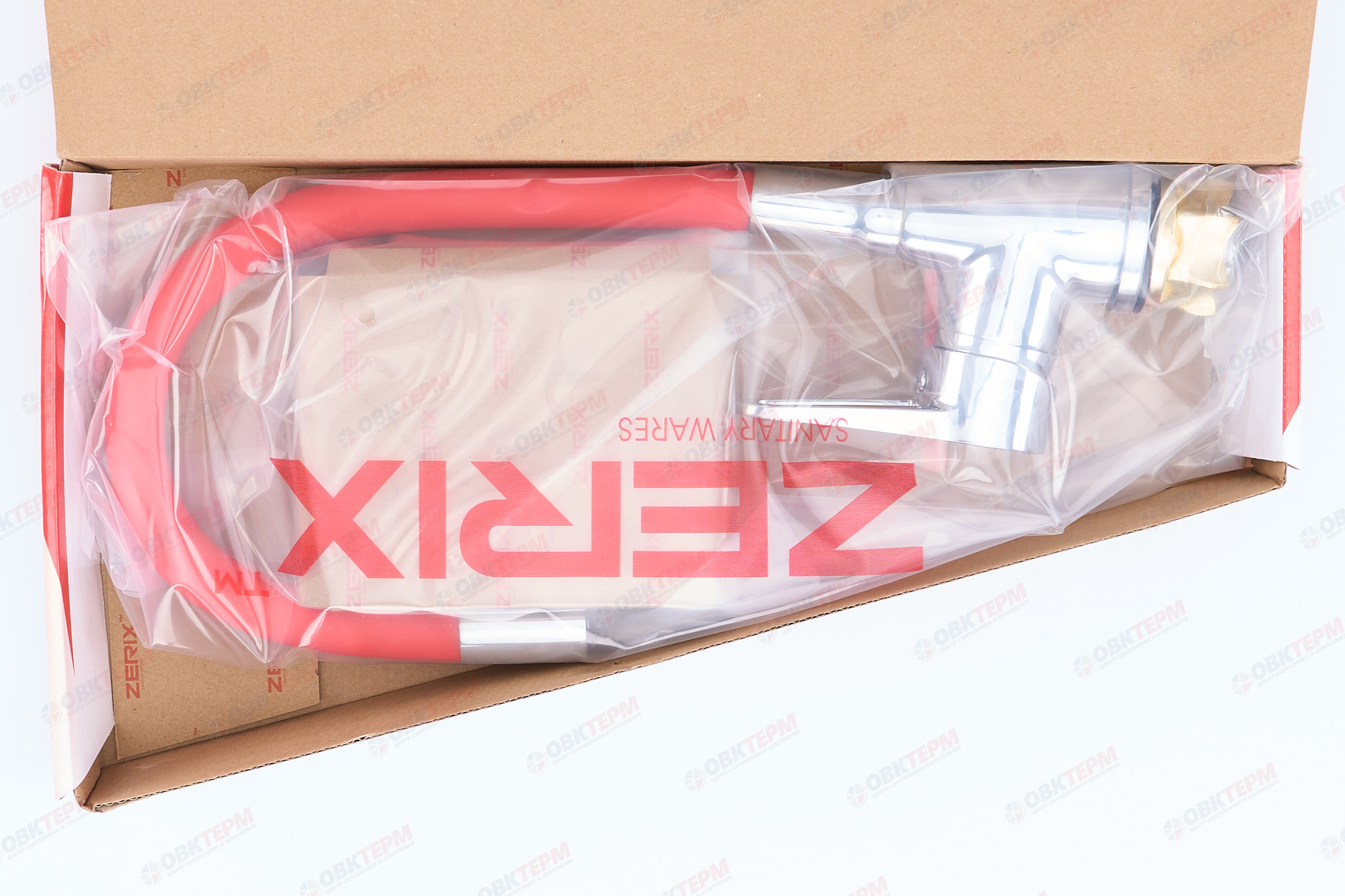 Смеситель д/кухни REFLECTOR ZERIX SOP7 045 Ø40 RED ГАЙКА (10 шт/ящ) - миниатюра №5