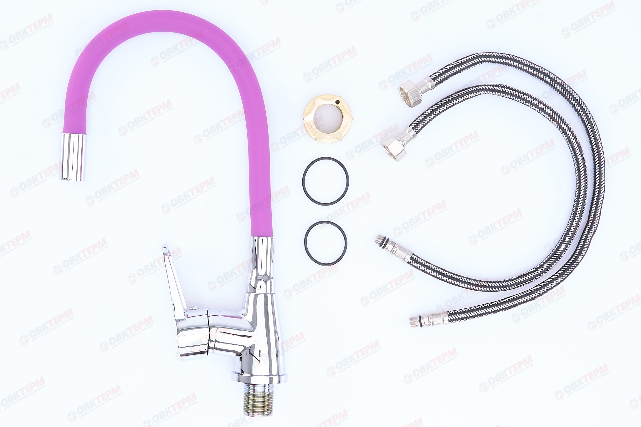 Смеситель д/кухни REFLECTOR ZERIX SOP7 045 Ø40 PURPLE ГАЙКА (10 шт/ящ) - миниатюра №3