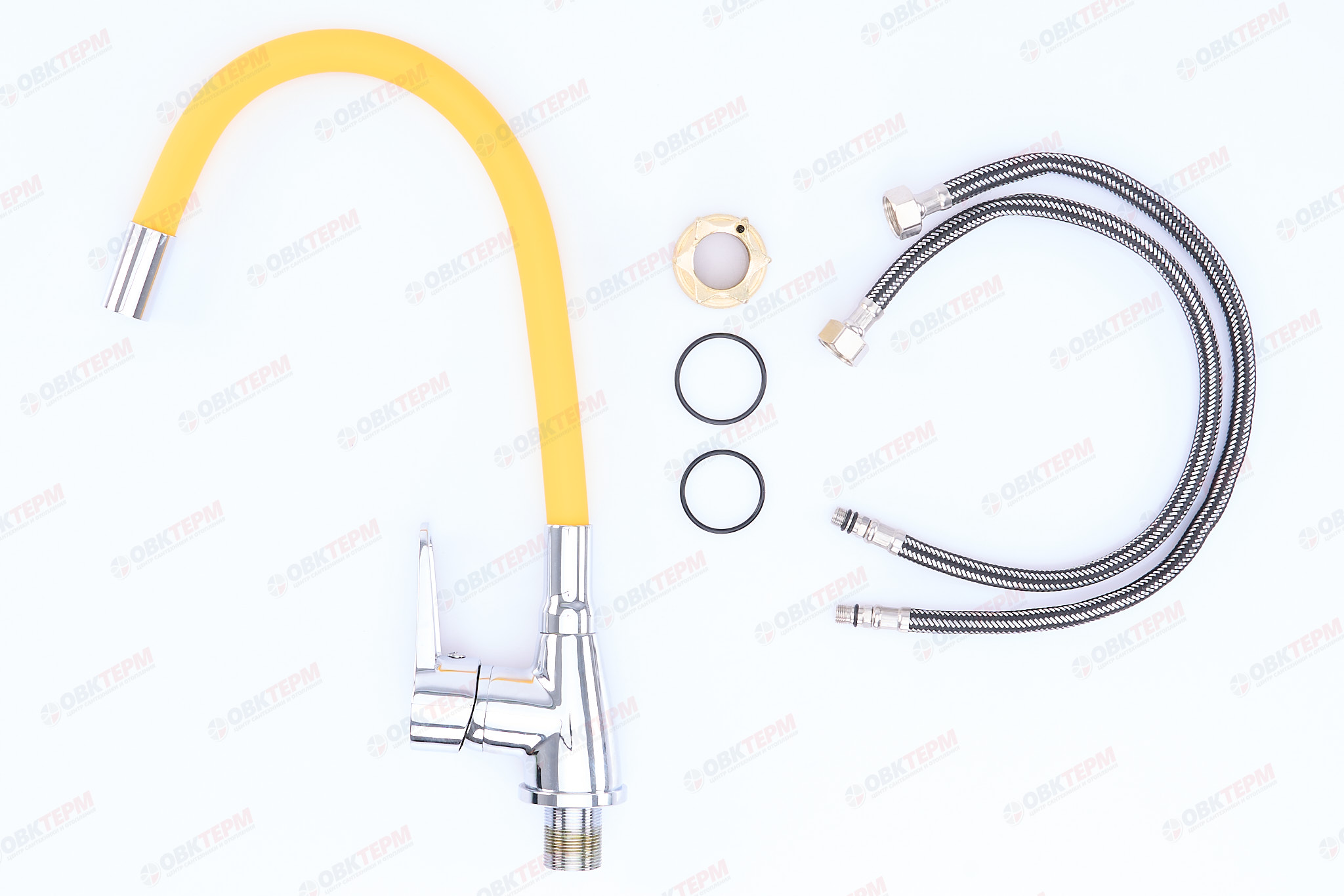 Смеситель д/кухни REFLECTOR ZERIX SOP7 045 Ø40 YELLOW ГАЙКА (10 шт/ящ) - миниатюра №2