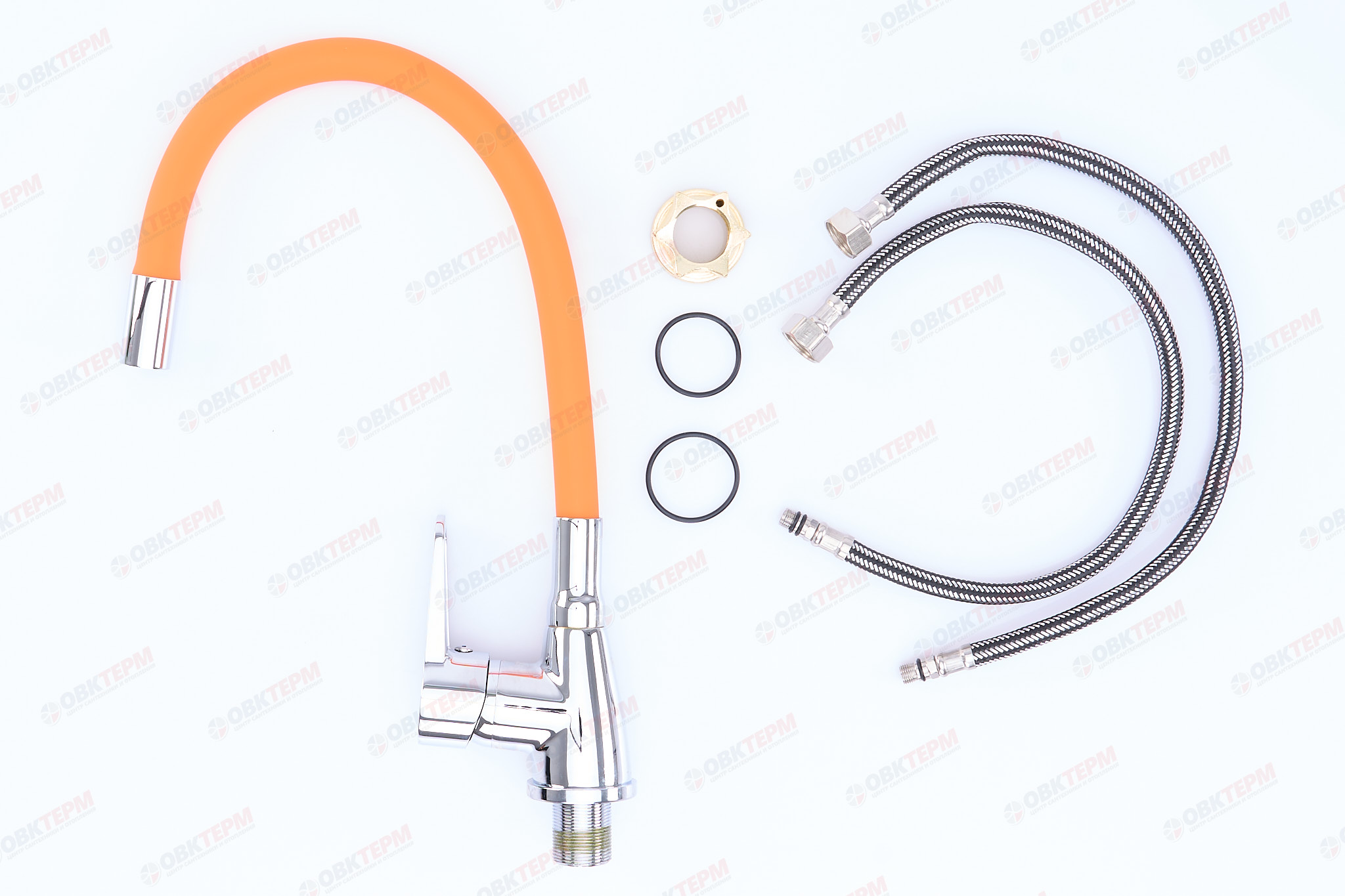 Смеситель д/кухни REFLECTOR ZERIX SOP7 146 ORANGE Ø40 ГАЙКА (10 шт/ящ) - миниатюра №4