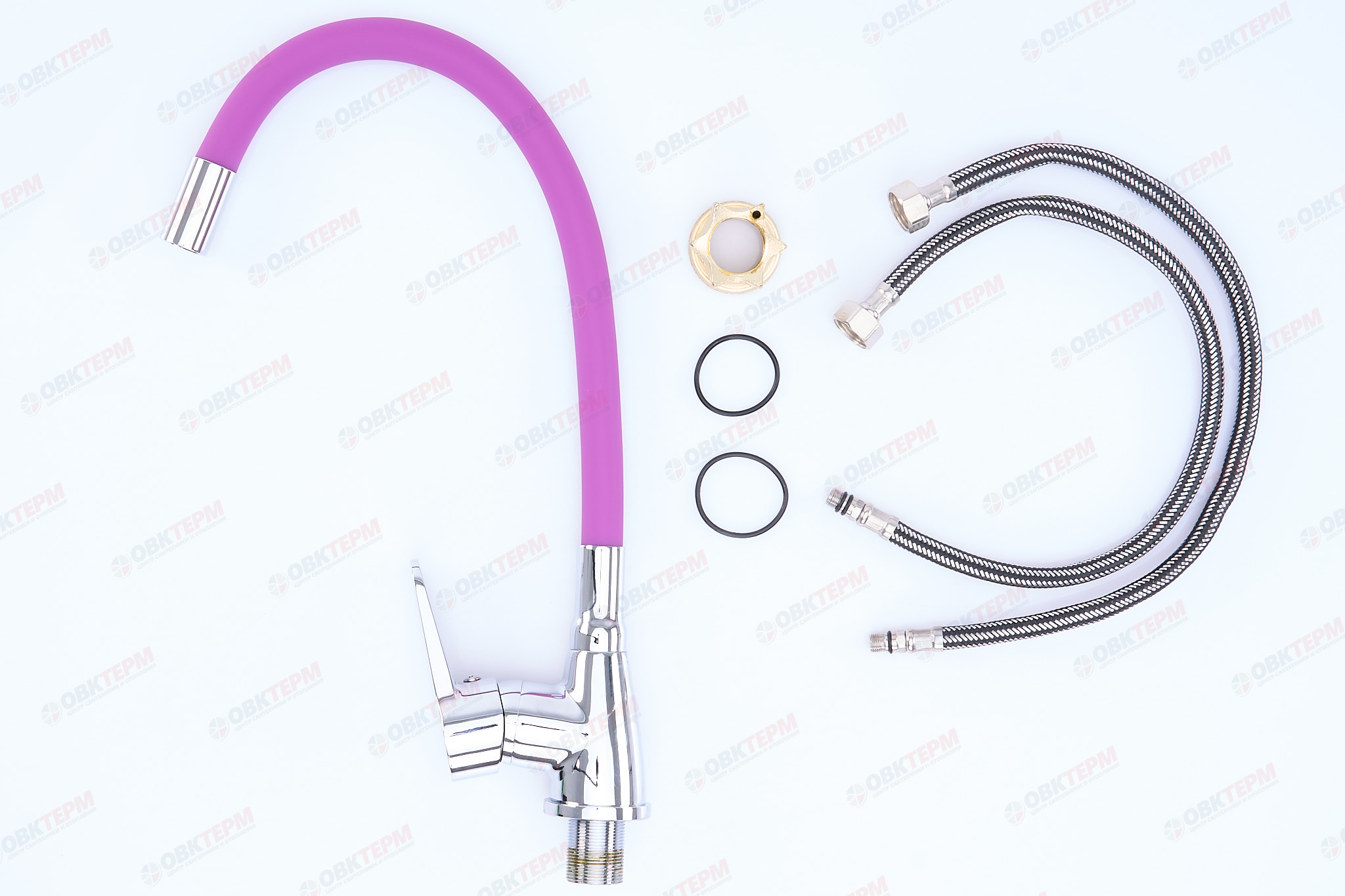 Смеситель д/кухни REFLECTOR ZERIX SOP7 146 PURPLE Ø40 ГАЙКА (10 шт/ящ) - миниатюра №3