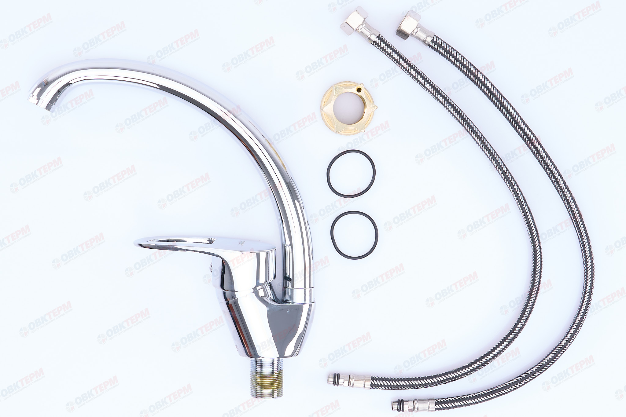 Смеситель д/кухни ZERIX YUB 180 Ø40 ГАЙКА  (10 шт/ящ) - миниатюра №3