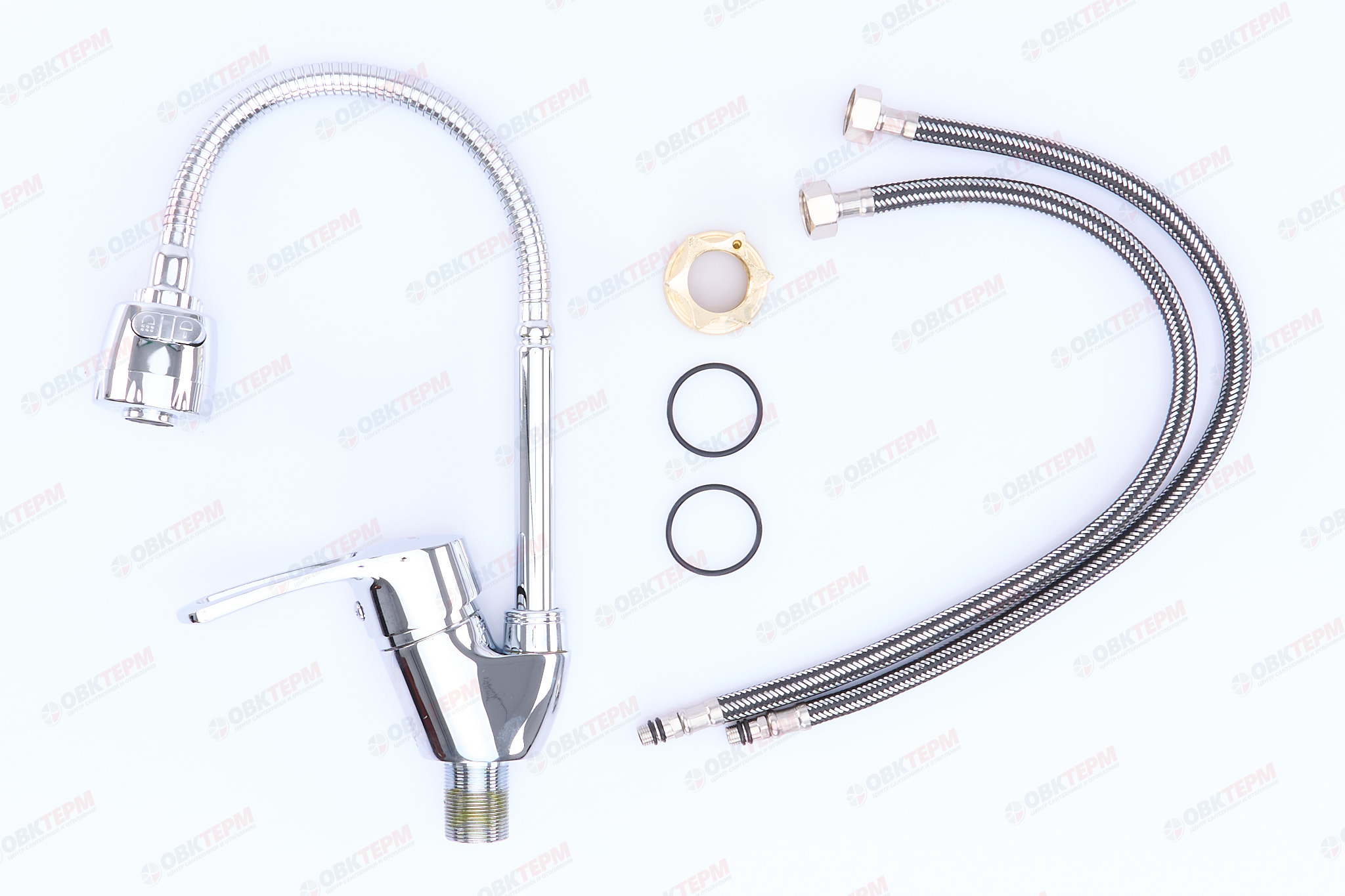 Смеситель д/кухни REFLECTOR ZERIX YUB 181 Ø40 ГАЙКА   (10 шт/ящ) - миниатюра №7