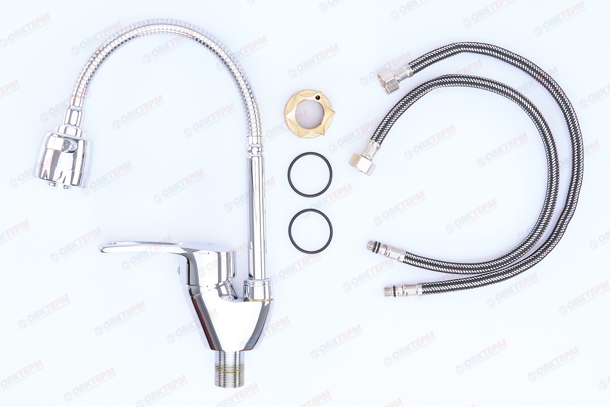 Смеситель д/кухни REFLECTOR ZERIX YUB 181 Ø40 ГАЙКА   (10 шт/ящ) - миниатюра №4