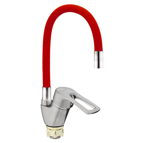 Смеситель д/кухни REFLECTOR ZERIX YUB 181 Ø40 RED  (10 шт/ящ) - Изображение №1