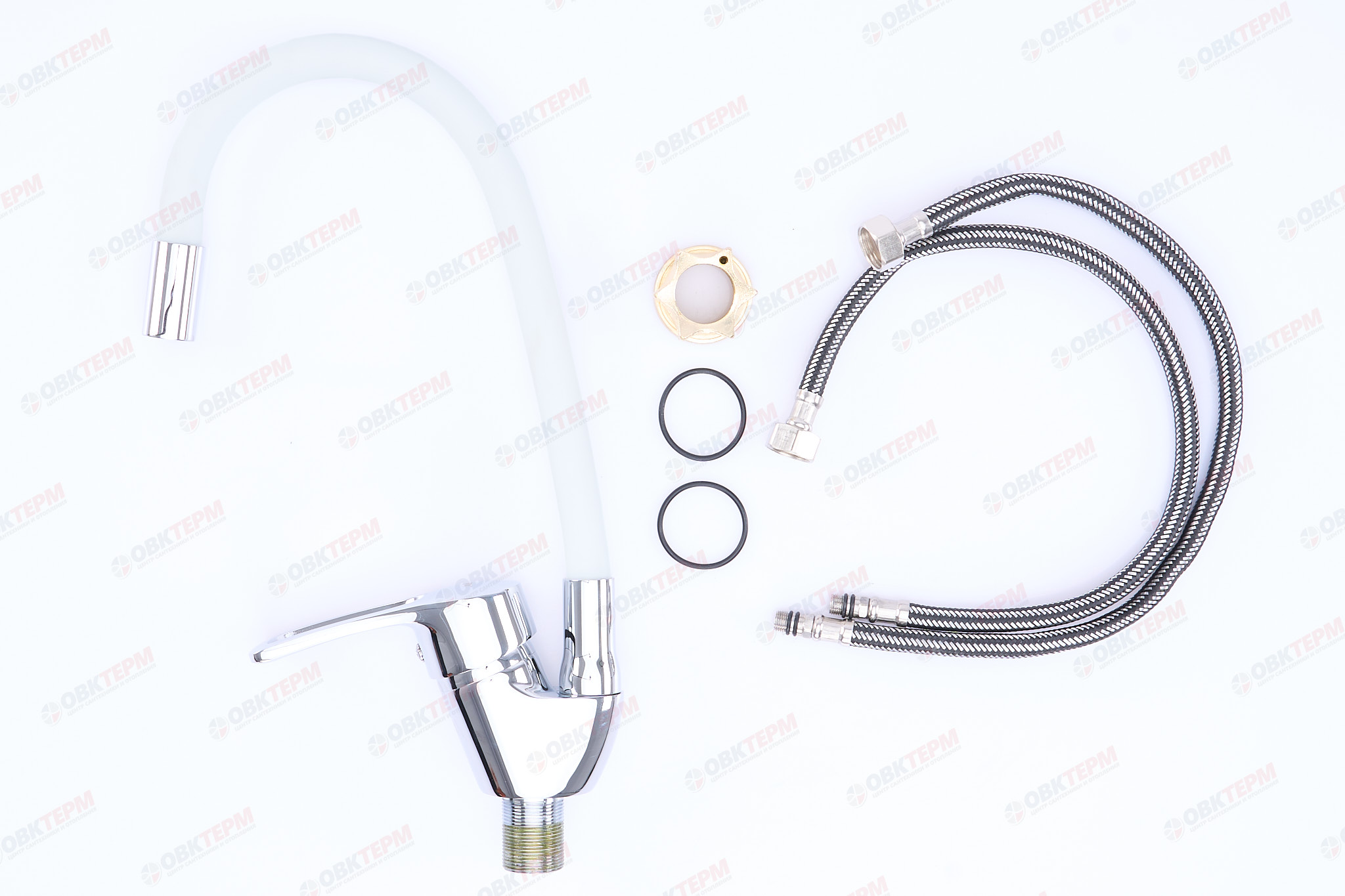 Смеситель д/кухни REFLECTOR ZERIX YUB 181 Ø40 WHITE  (10 шт/ящ) - миниатюра №3