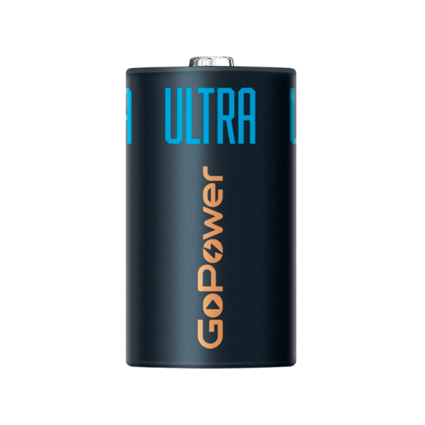 Батарейка GoPower ULTRA LR20 D BL2 Alkaline 1.5V 2шт/уп - Изображение №2