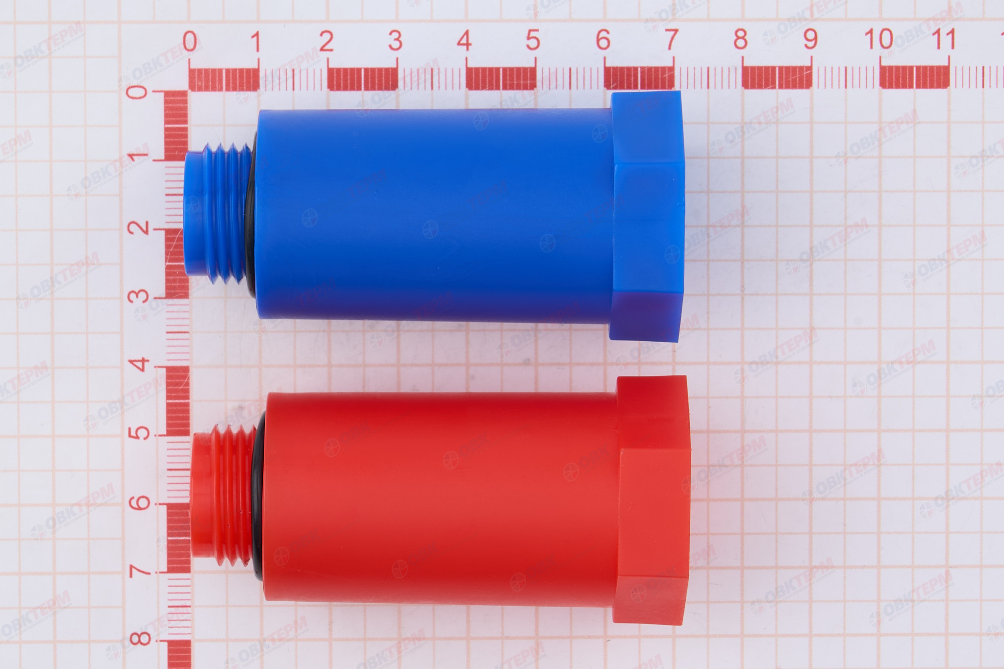 Набор цветных удлиненных заглушек 1/2"  (VALFEX)  компл2 (100/1) - миниатюра №6