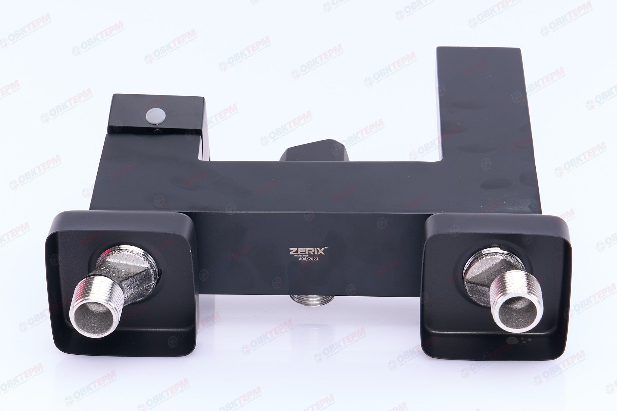 Смеситель д/ванны нерж/сталь ZERIX KUB-008 (EURO) BLACK 12 шт/ящ - миниатюра №3