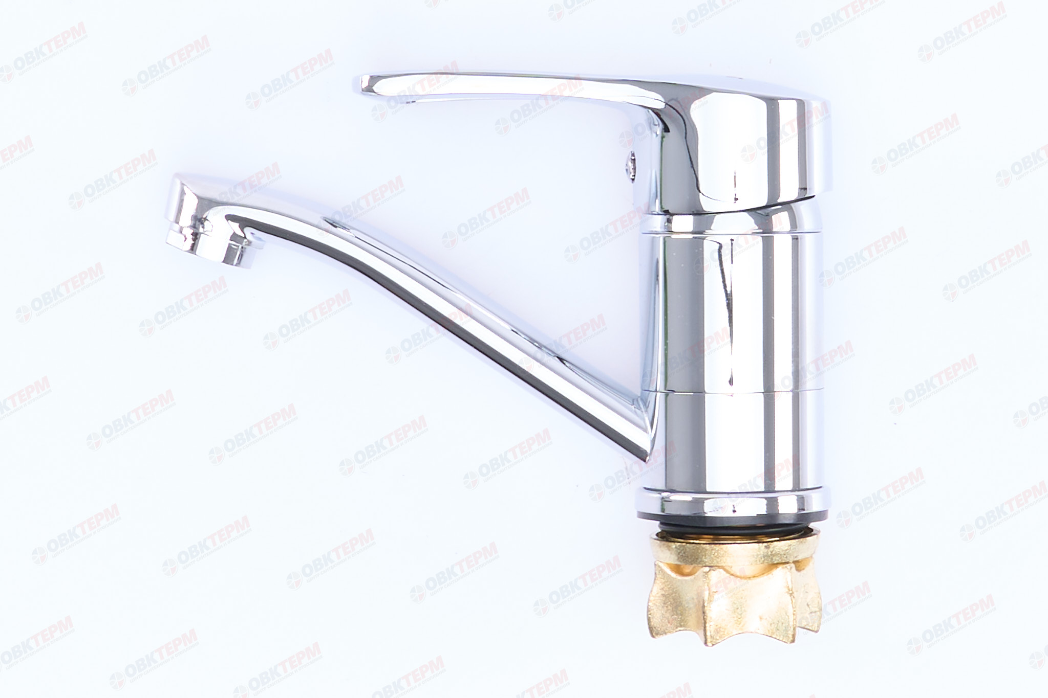 Смеситель д/умывальника AKSA GTL-08-01-B Ø40 на ГАЙКЕ   (10 шт/ящ) - Изображение №2